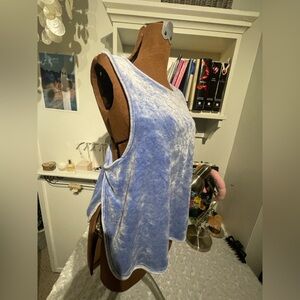 Intimately Free People Light Blue Velvet Tank Top